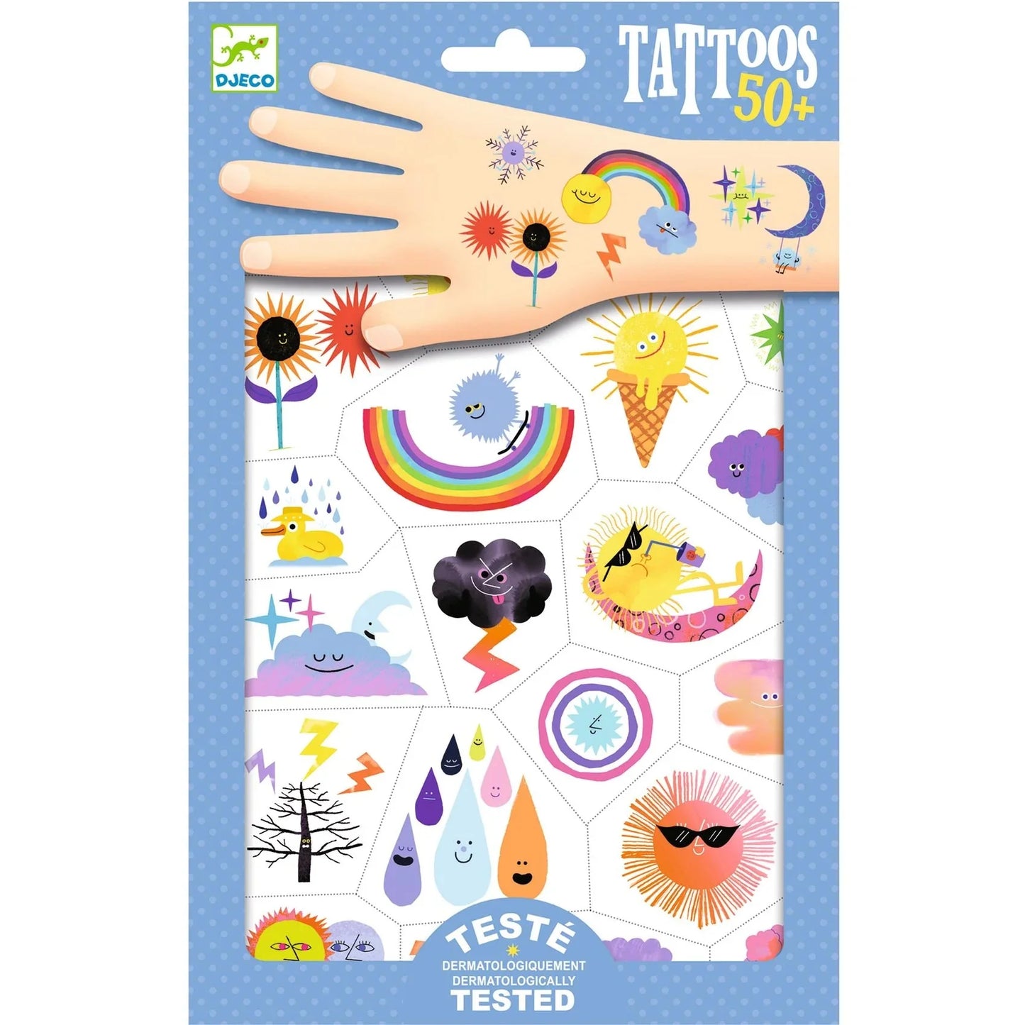 Weather Emoji Temporary Tattoos