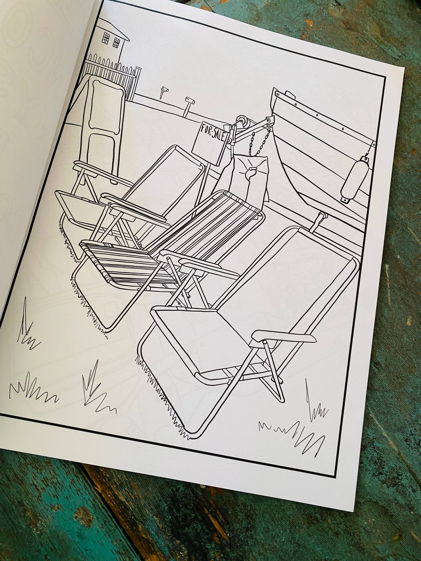 A Yard Sale Coloring Book