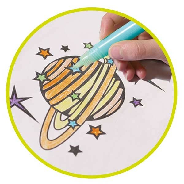 Glow-In-The-Dark Colour Pens, Three Pens