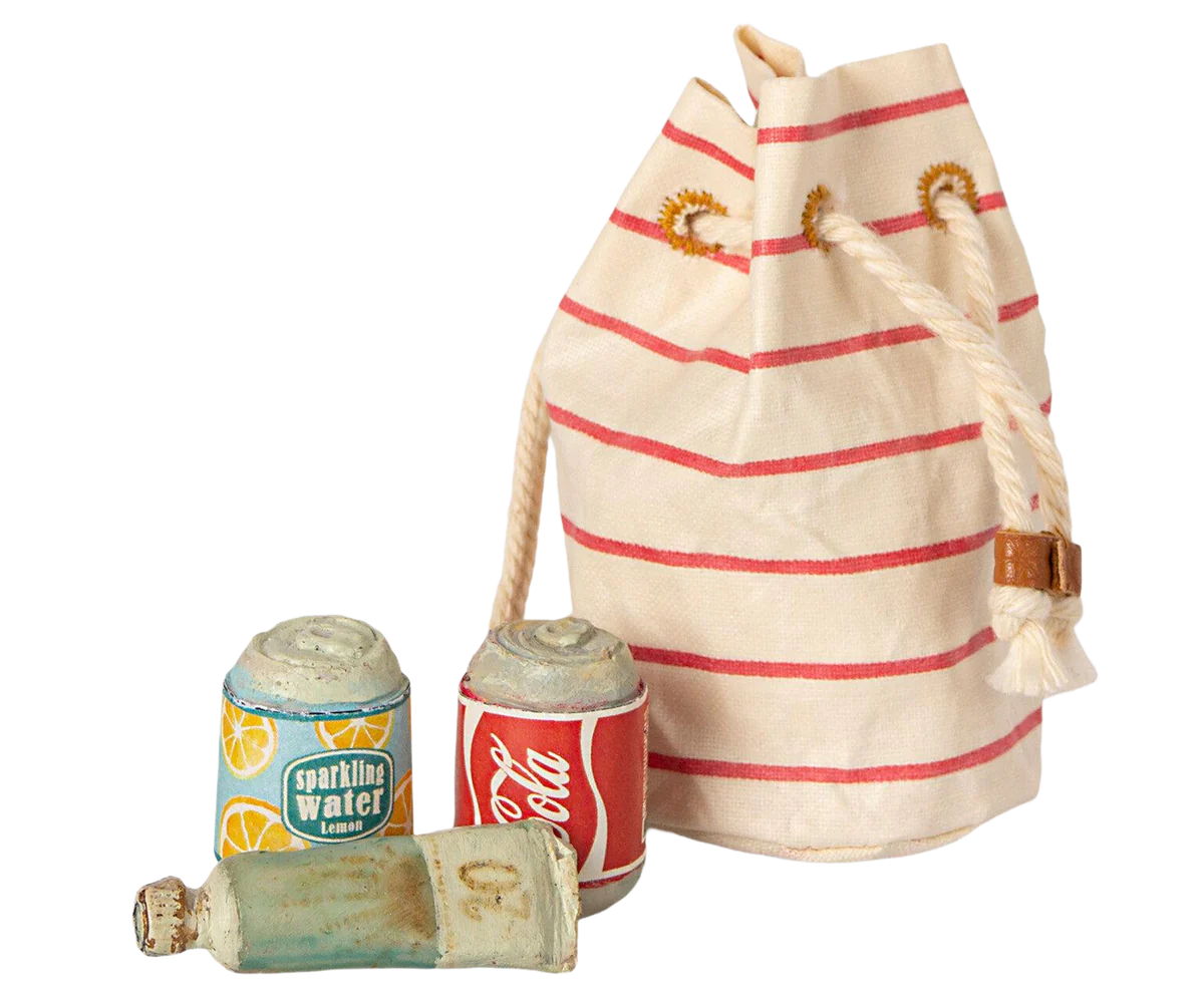 Bag with Beach Essentials