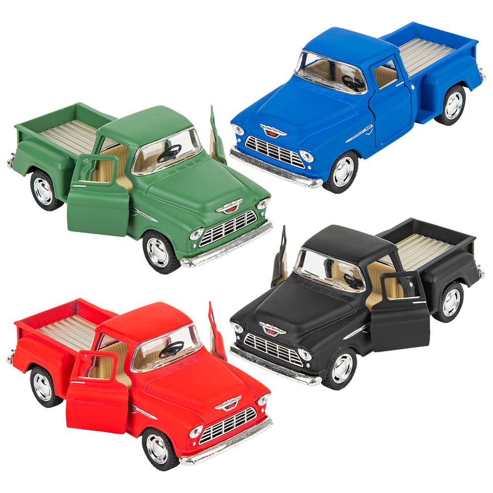 5" Diecast 1955 Chevy Stepside Pick Up 12/Disp