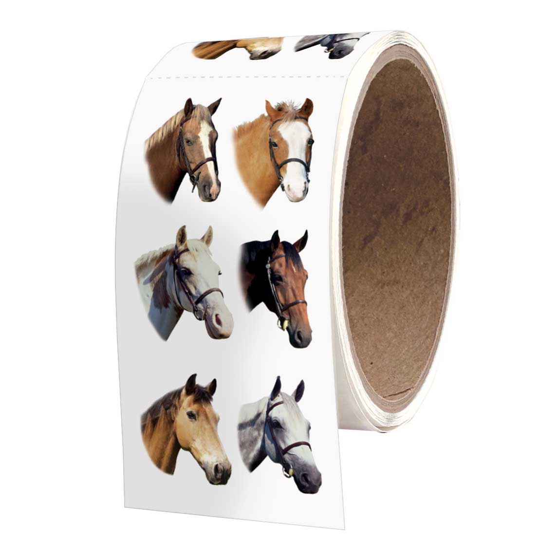 Horses 2x4 Stickers - ROLL OF 50 MODULES