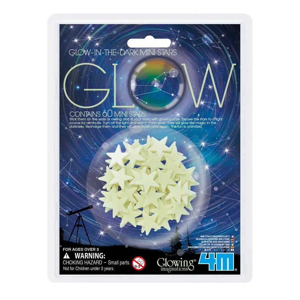 4M Glow-In-The-Dark Mini Stars Pack of 60