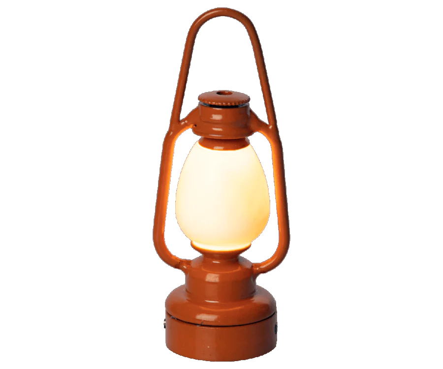 Vintage Lantern, Mouse-Orange
