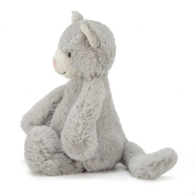 Bashful Grey Kitty Original - Medium