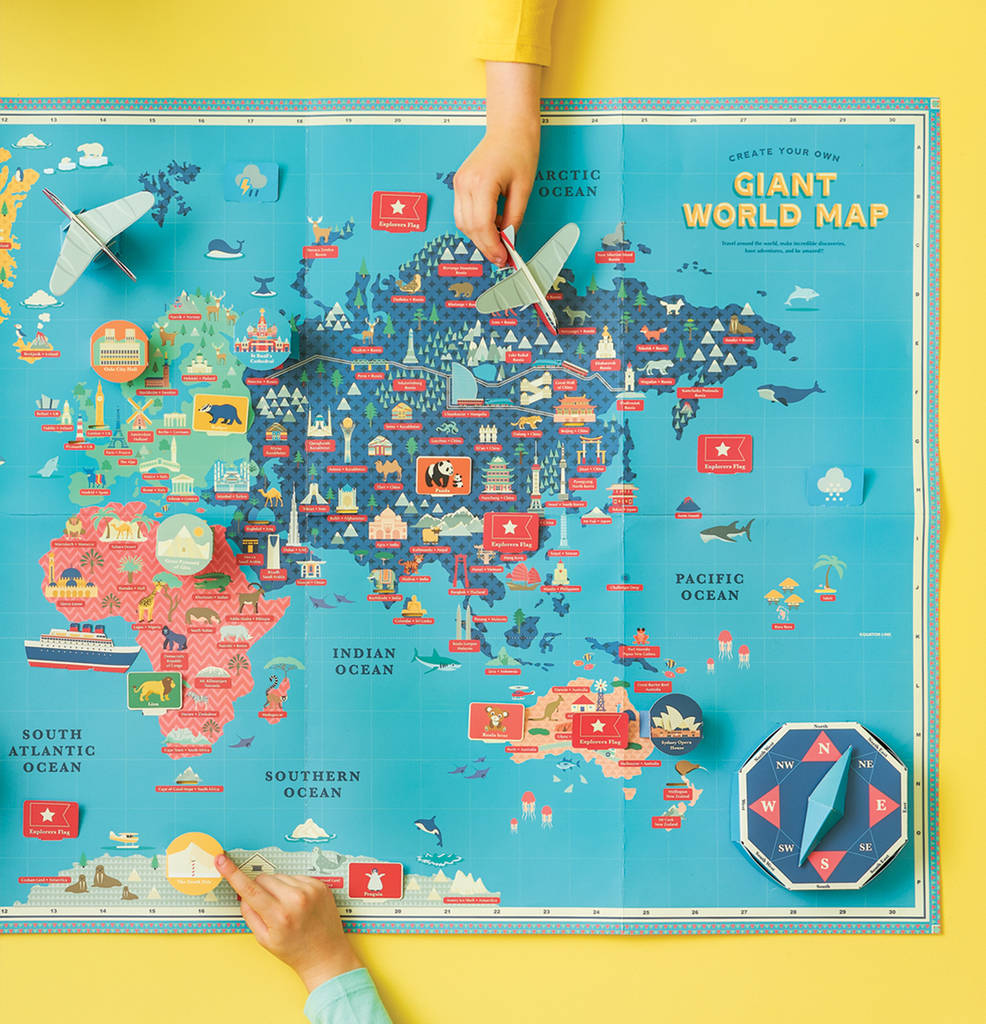 Create Your Own Giant World Map