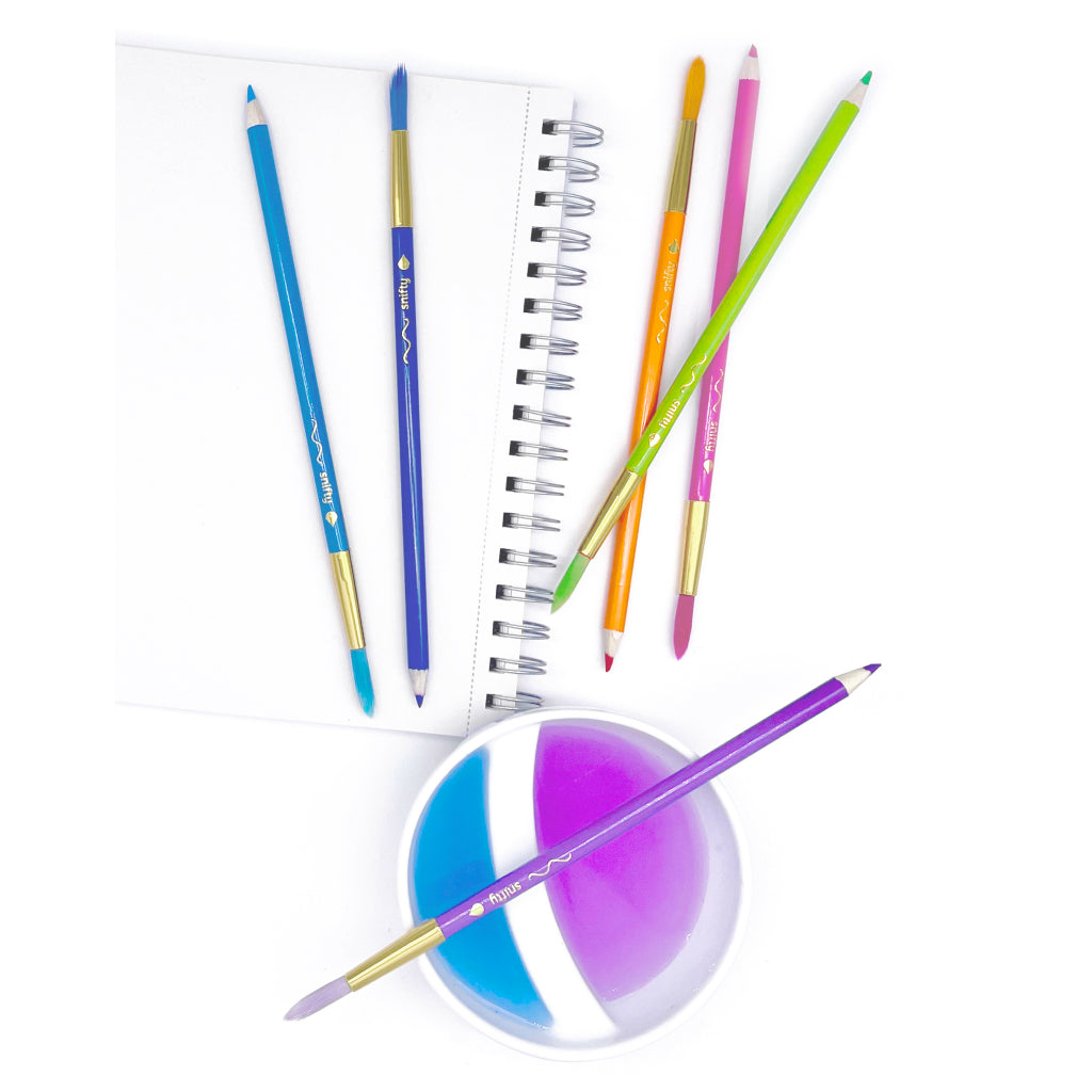 Colorbrush Pastel Watercolor Pencil & Paintbrush in One Set