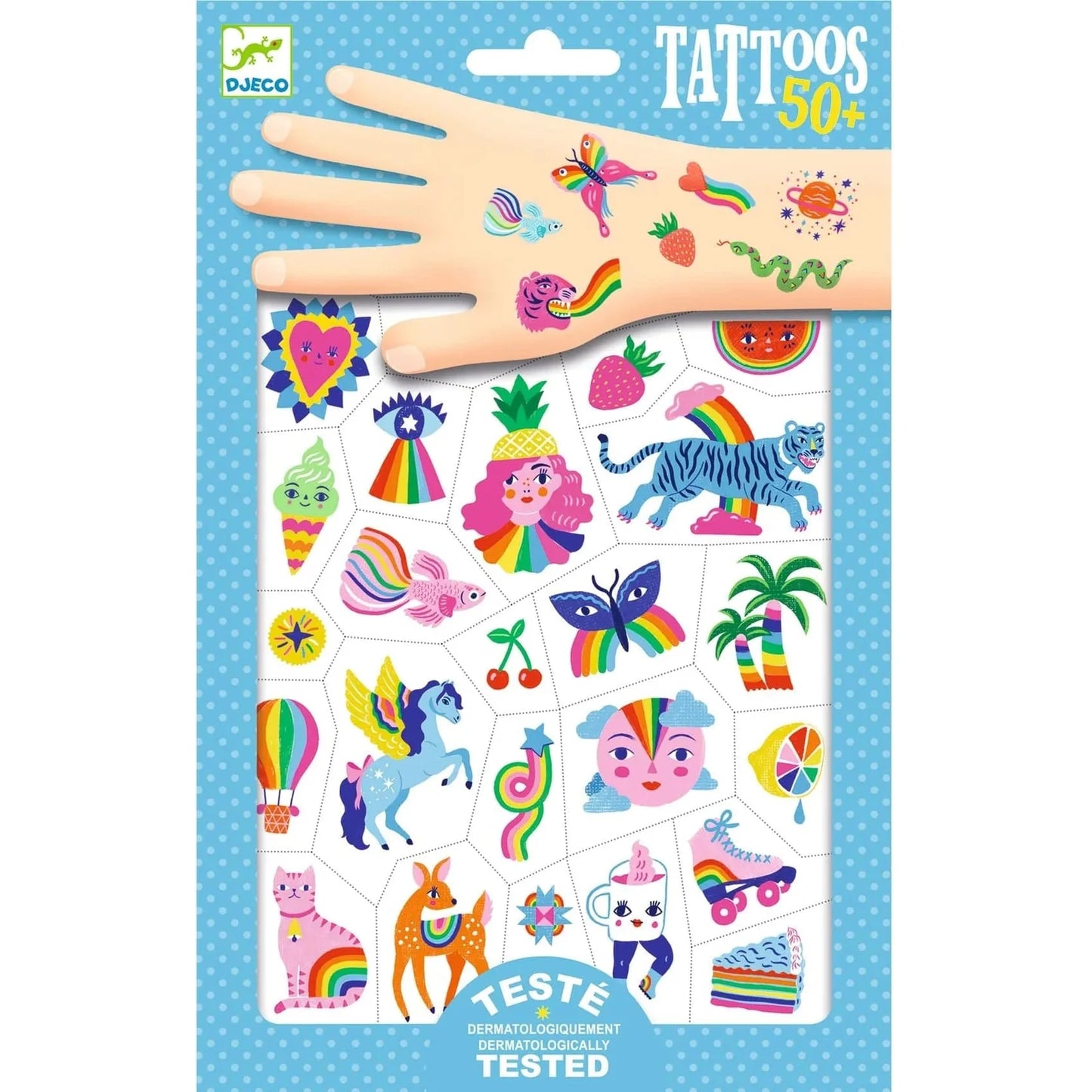 Rainbow Temporary Tattoo