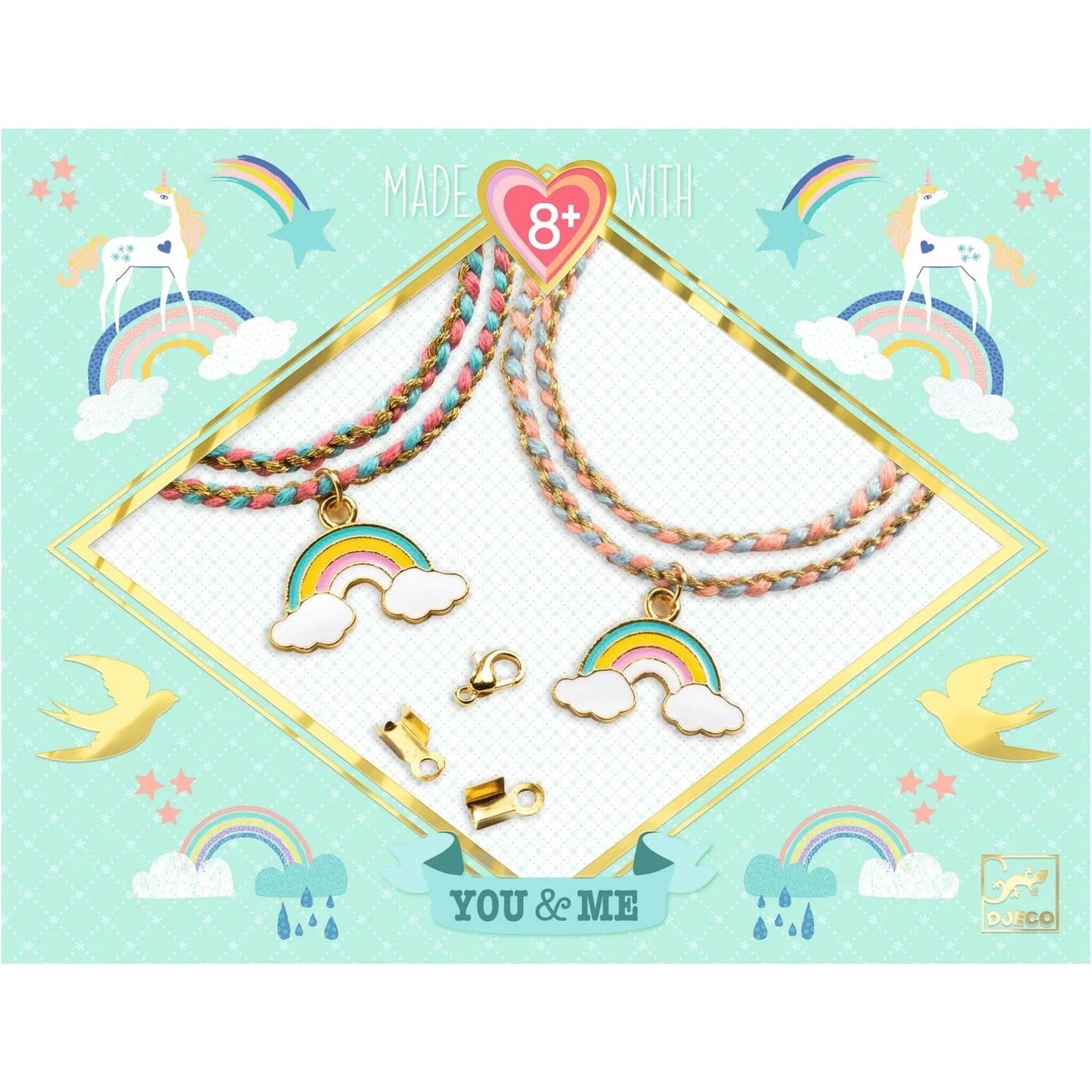 Rainbow Kumihimo Beads & Jewelry