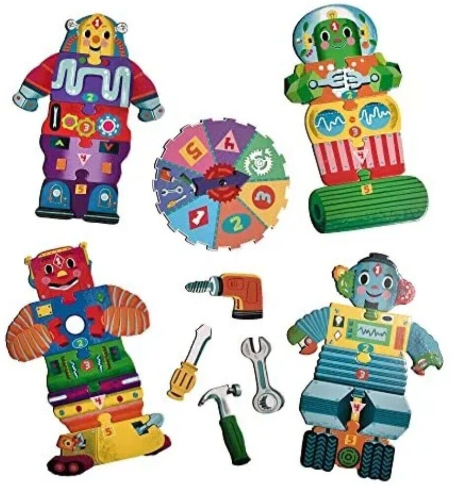 Build a Robot Shape Spinner Game