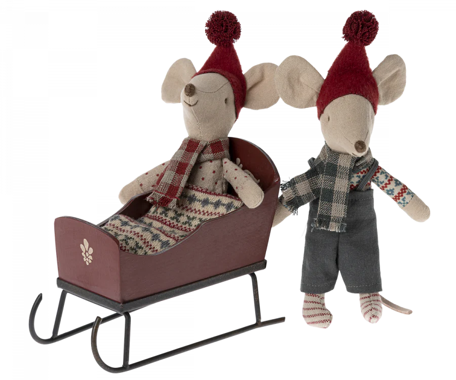 Sleigh Mouse - Red