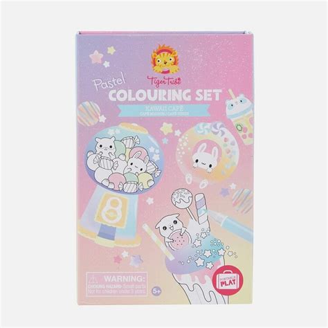 Pastel Kawaii Cafe Coloring set