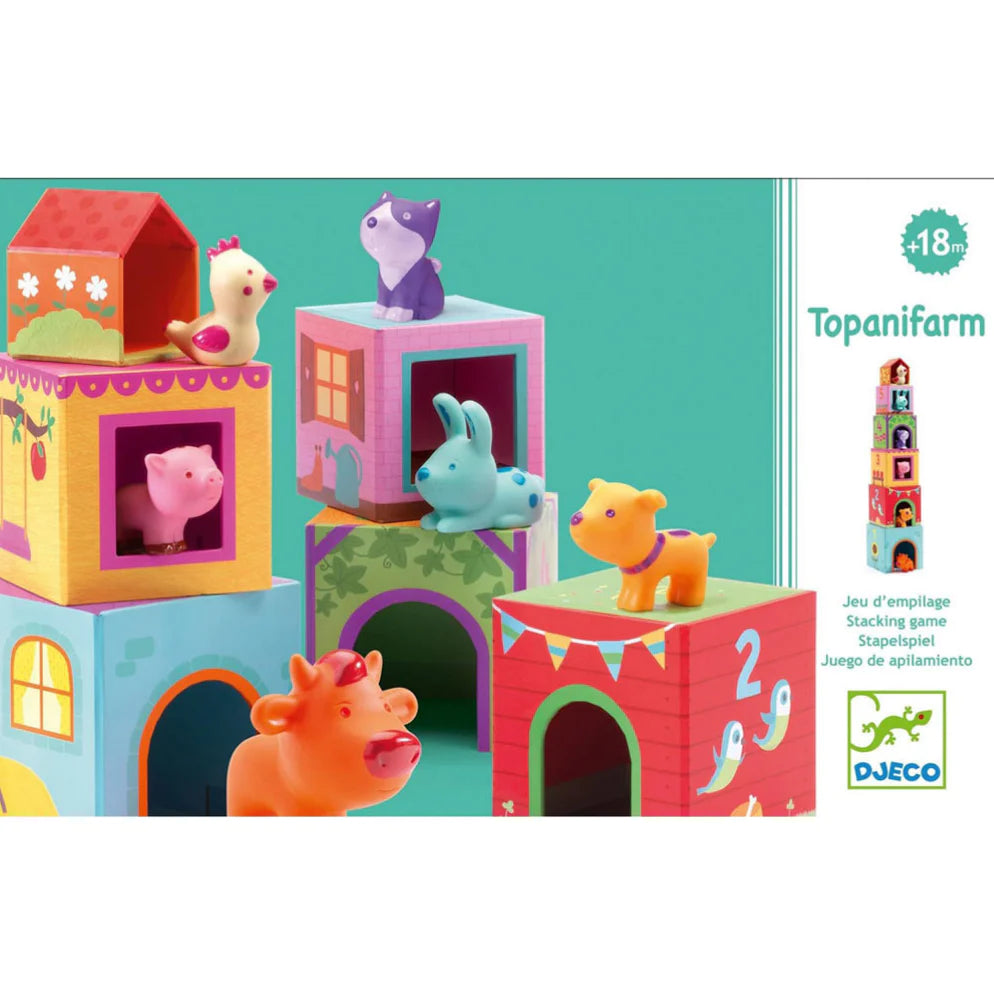 Farm Nest and Stack Blocks and Animals
