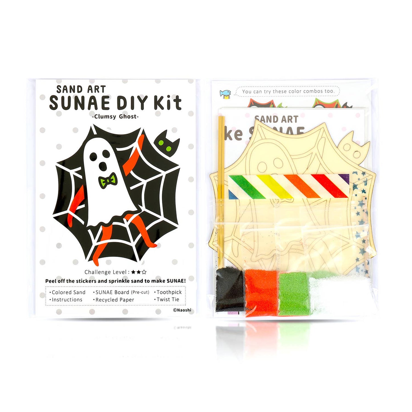【SUNAE (sand art) DIY Kit】Clumsy Ghost