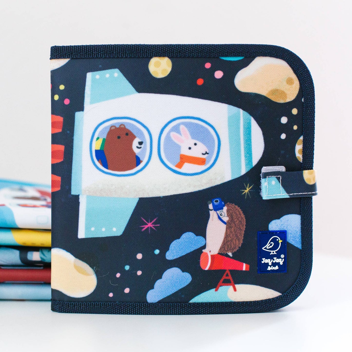 Jaq Jaq & Friends erasable book - Spaceship