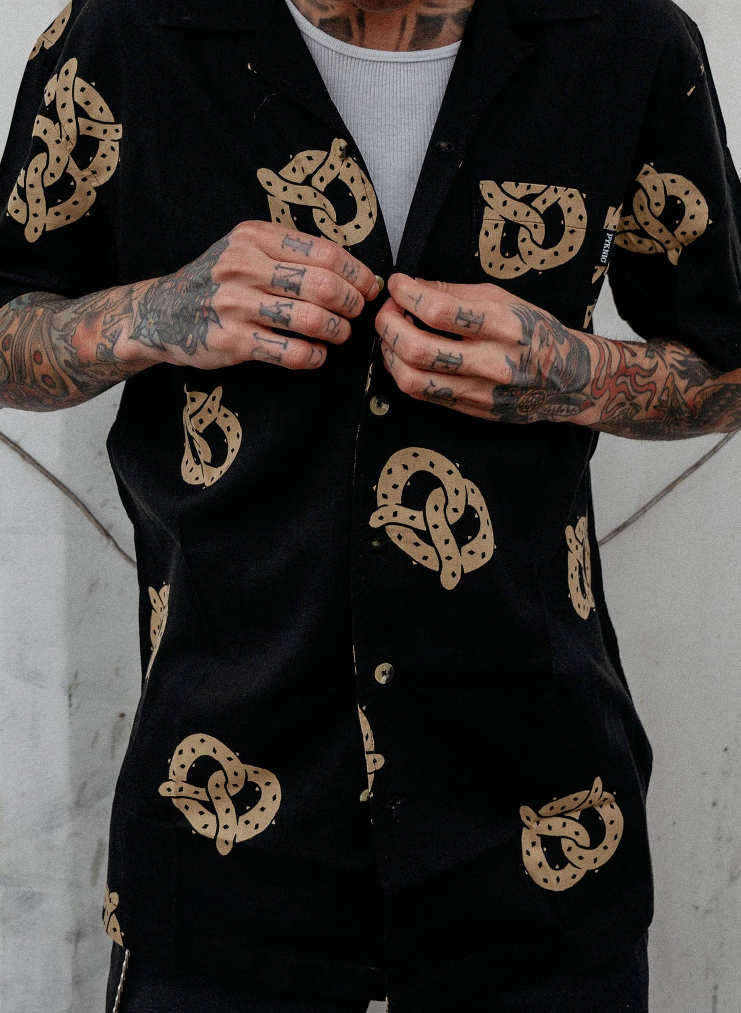 Don't Get It Twisted Pretzel Button Up