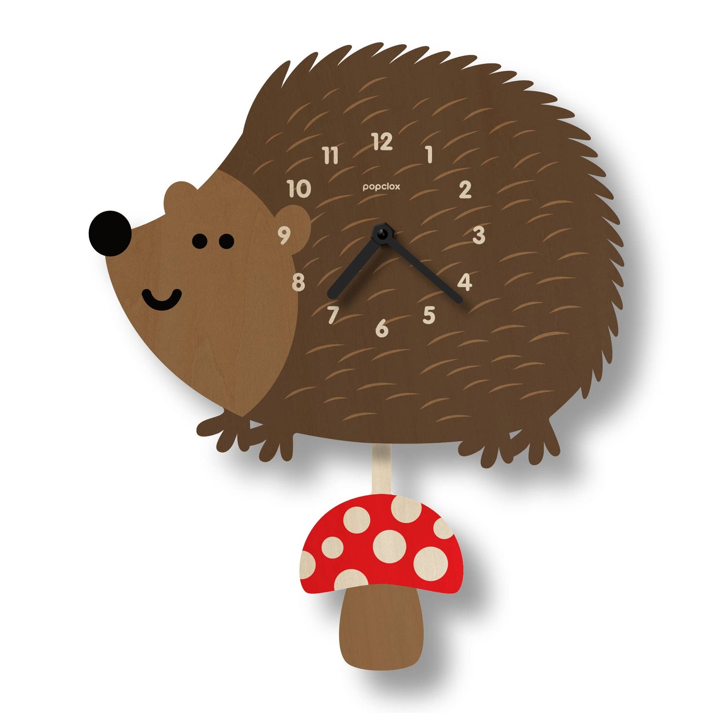 Hedgehog Pendulum Clock - Wood