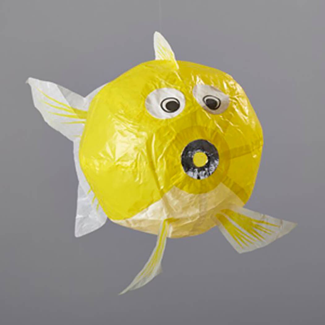 Japanese Paper Balloon - Yellow Fish