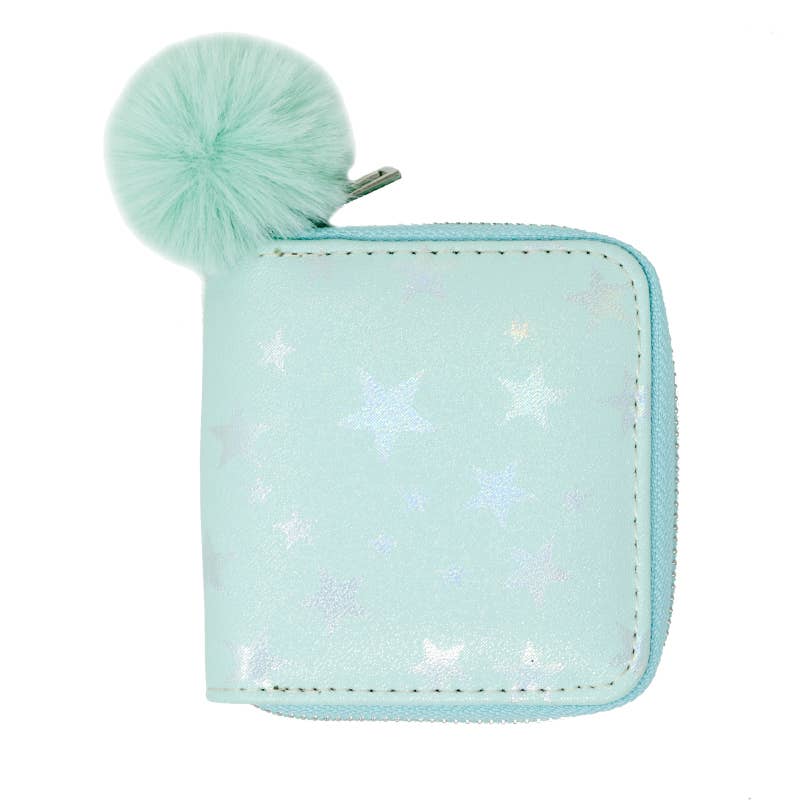 Shiny Star Teal Kids Wallet