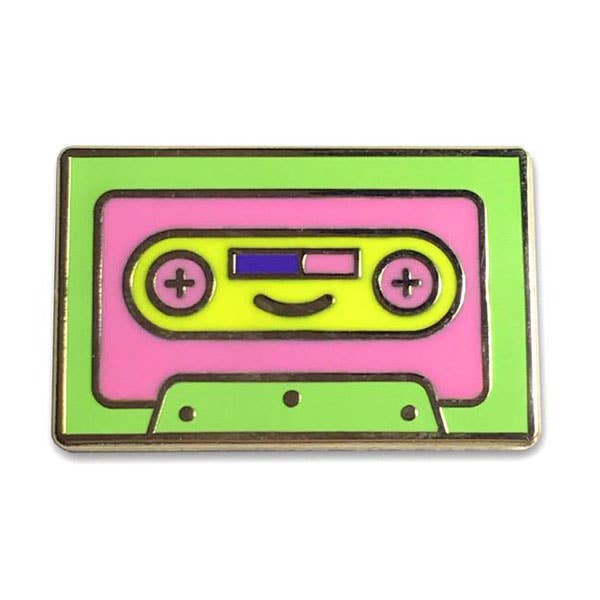 Lil Cassette Enamel Pin by 100% Soft
