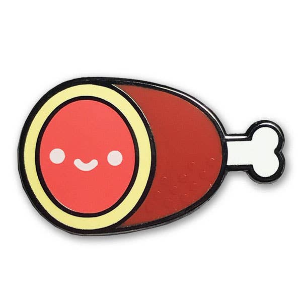 Hambone Enamel Pin by 100% Soft