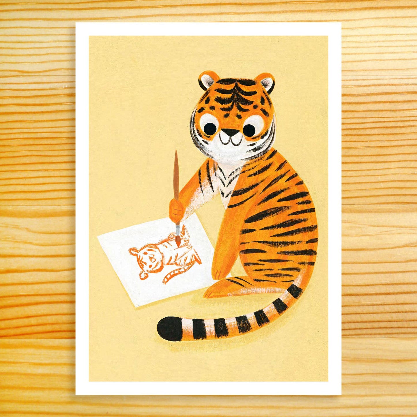Self-Portrait Tiger 5x7in Art Print