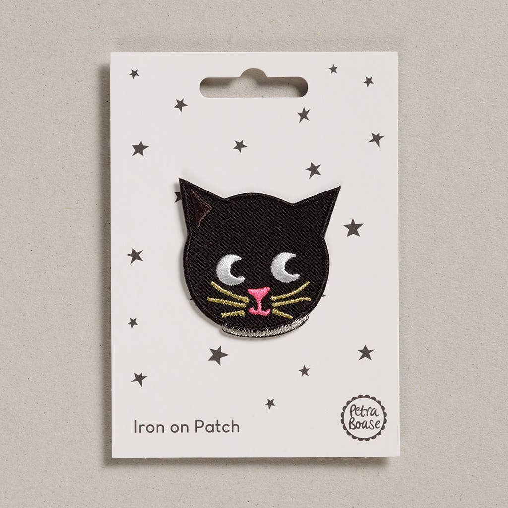 Iron on Patch - Black Cat