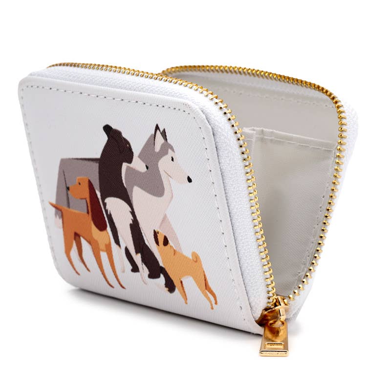 Barks Dog Zip Around Small Wallet Purse