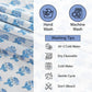 Apatite Blue Hand Block Printed Cotton tablecloth