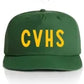 "CVHS" Nylon Hat - forest green/yellow