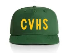 "CVHS" Nylon Hat - forest green/yellow