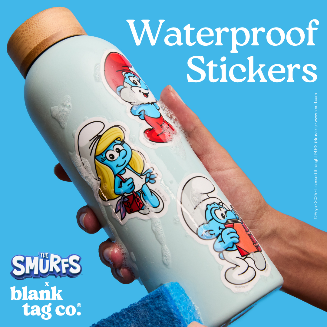 Smurfs® Waterproof Sticker - Smurfette Playing Volleyball