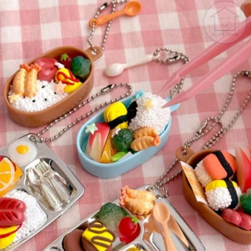 DIY Bento Keyring Kit (Make Your Own Lunchbox Keychain)