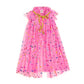 Raspberry Confetti Cape - Kids Dress Up Cape