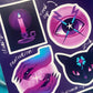 Sticker Spells - Luck, protection, guidance, clarity, witchy stickers