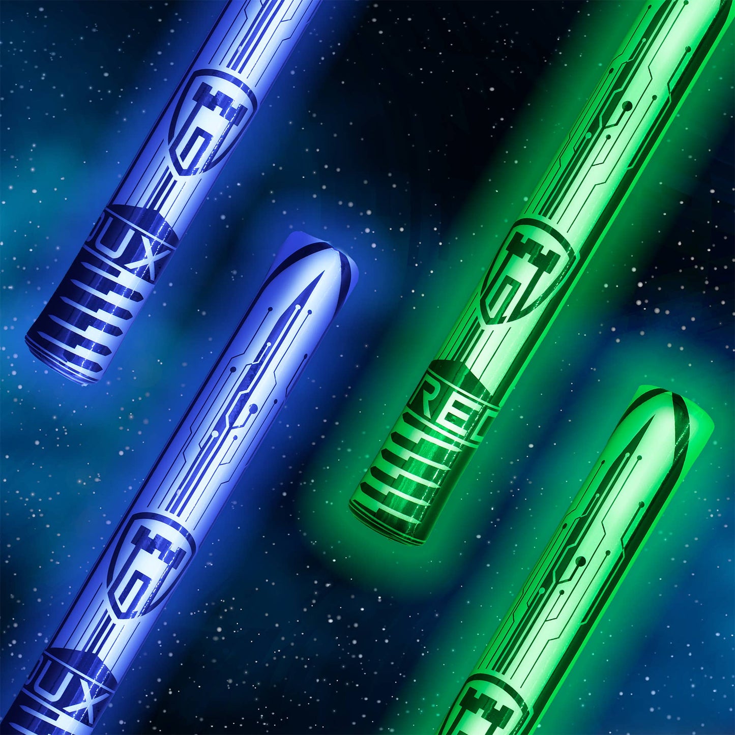 Soft Light Up Foam Toy Swords for Kids - Set of 4, 15”