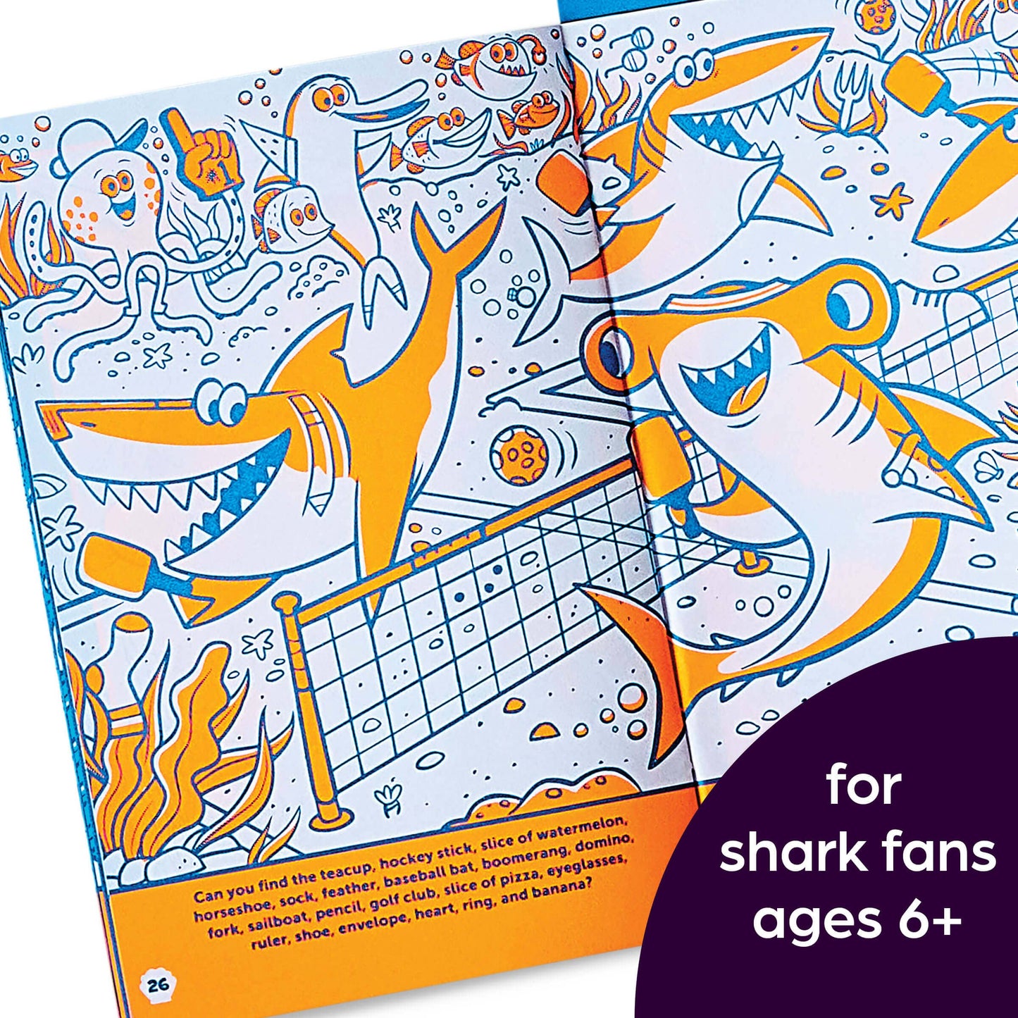 Neon Shark Hidden Pictures Puzzles