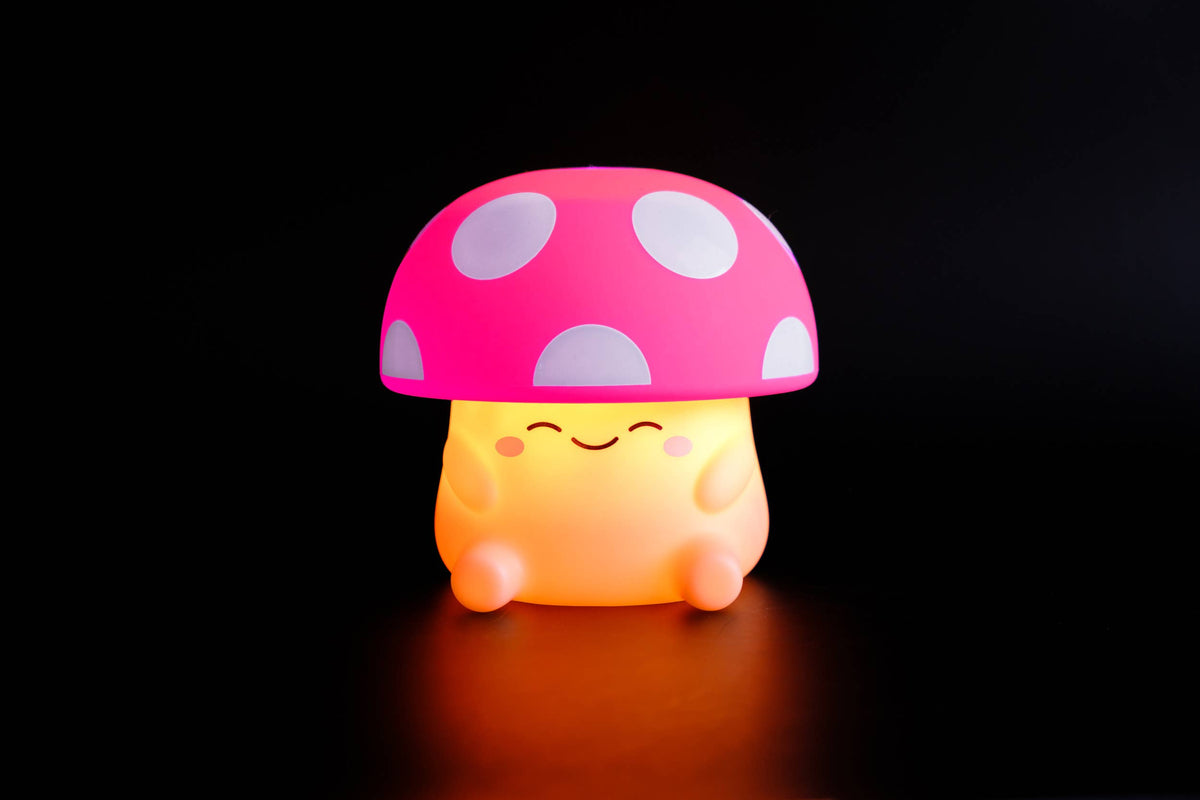 Mushi Ambient Mushroom Night Light - Squishy Silicone USB-C