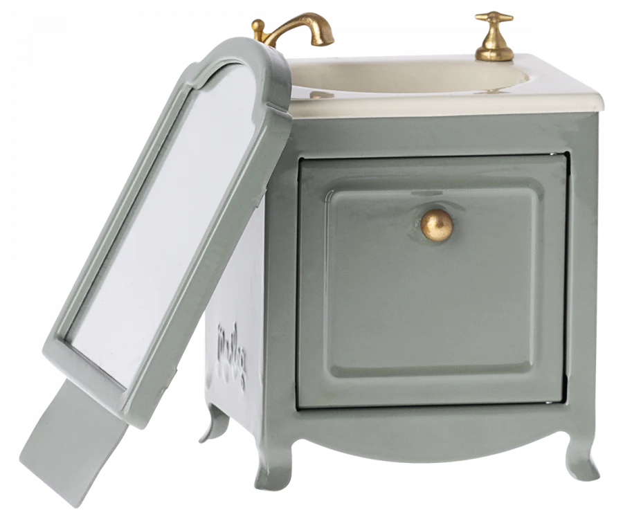 Sink w/ Mirror, Mouse - Dark Mint