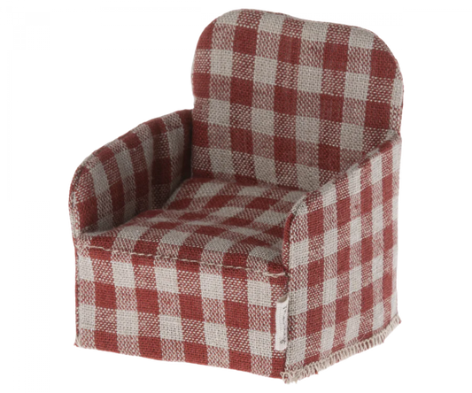 Chair for Mouse- Red check