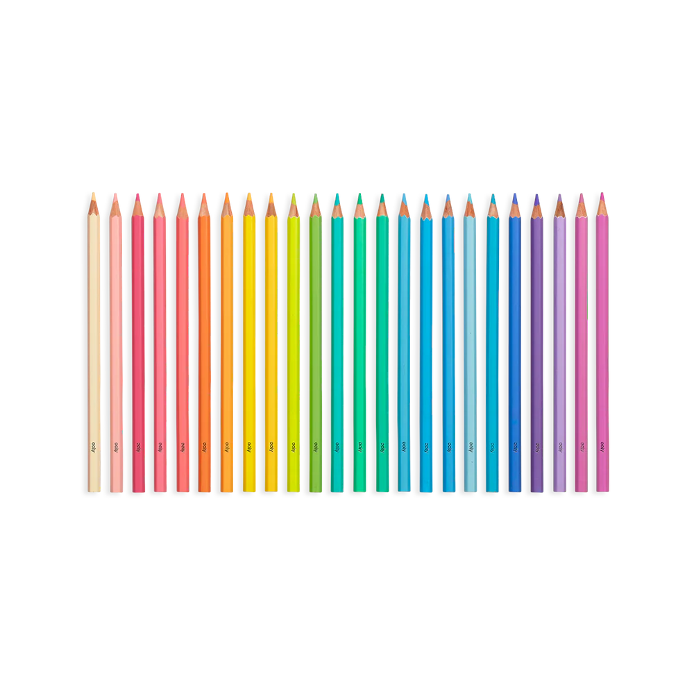 Pastel Hues Colored Pencils- Set of 24
