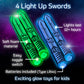 Soft Light Up Foam Toy Swords for Kids - Set of 4, 15”