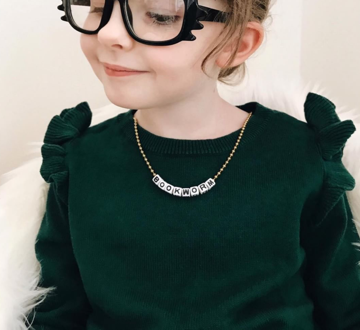 "BOOKWORM" Necklace