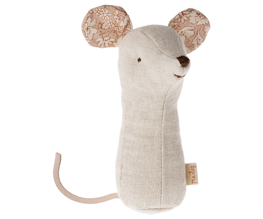 Lullaby Friends, Mouse Rattle- Natural