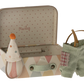 Clown Clothes in Suitcase, Little Sister or Little Brother Mouse