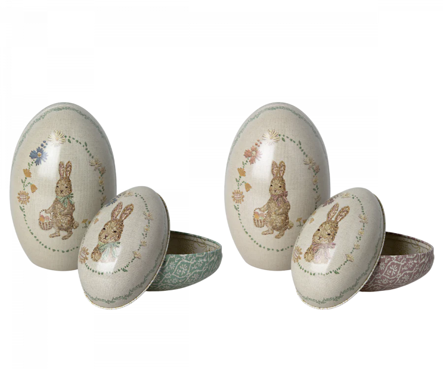 Metal Easter Egg Tins
