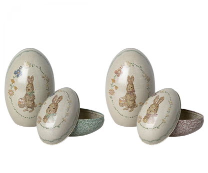 Metal Easter Egg Tins