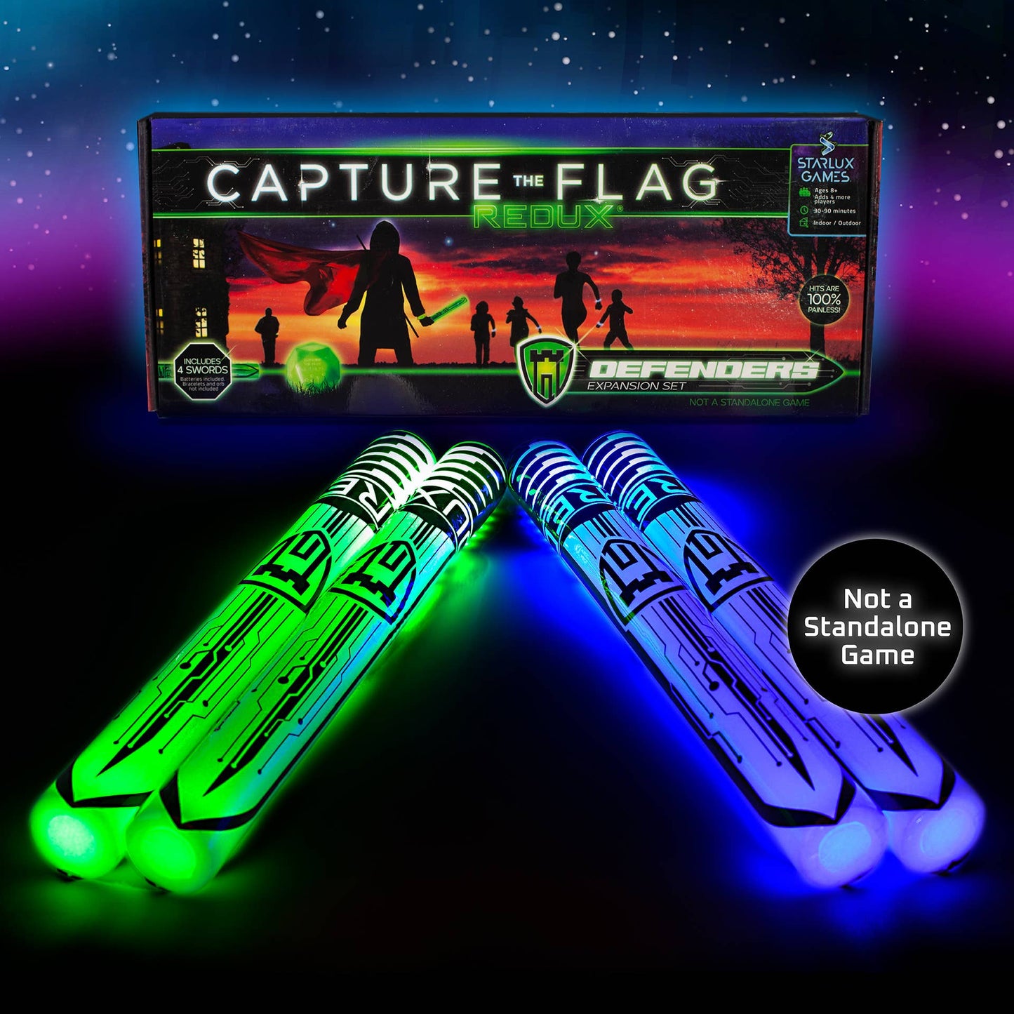 Soft Light Up Foam Toy Swords for Kids - Set of 4, 15”
