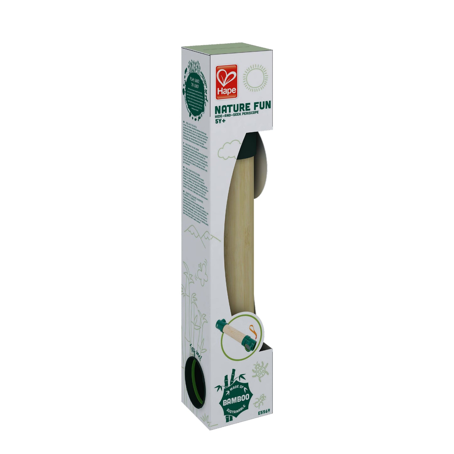Hape Hide-And-Seek Periscope -Bamboo Outdoor Toy for 3+ Year