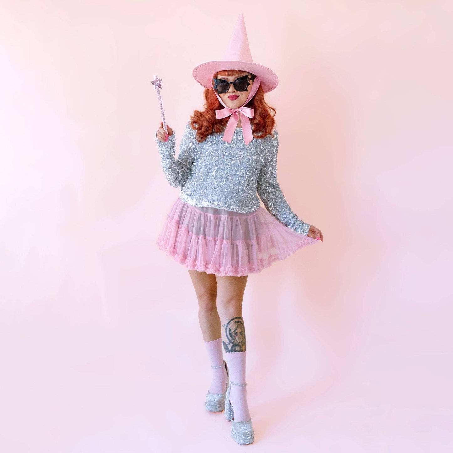 Good Witch Hat | Pink Satin | Halloween